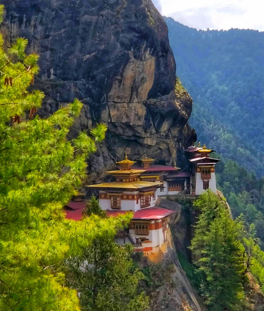 Image of Tiger's Nest from Bhutan road trip