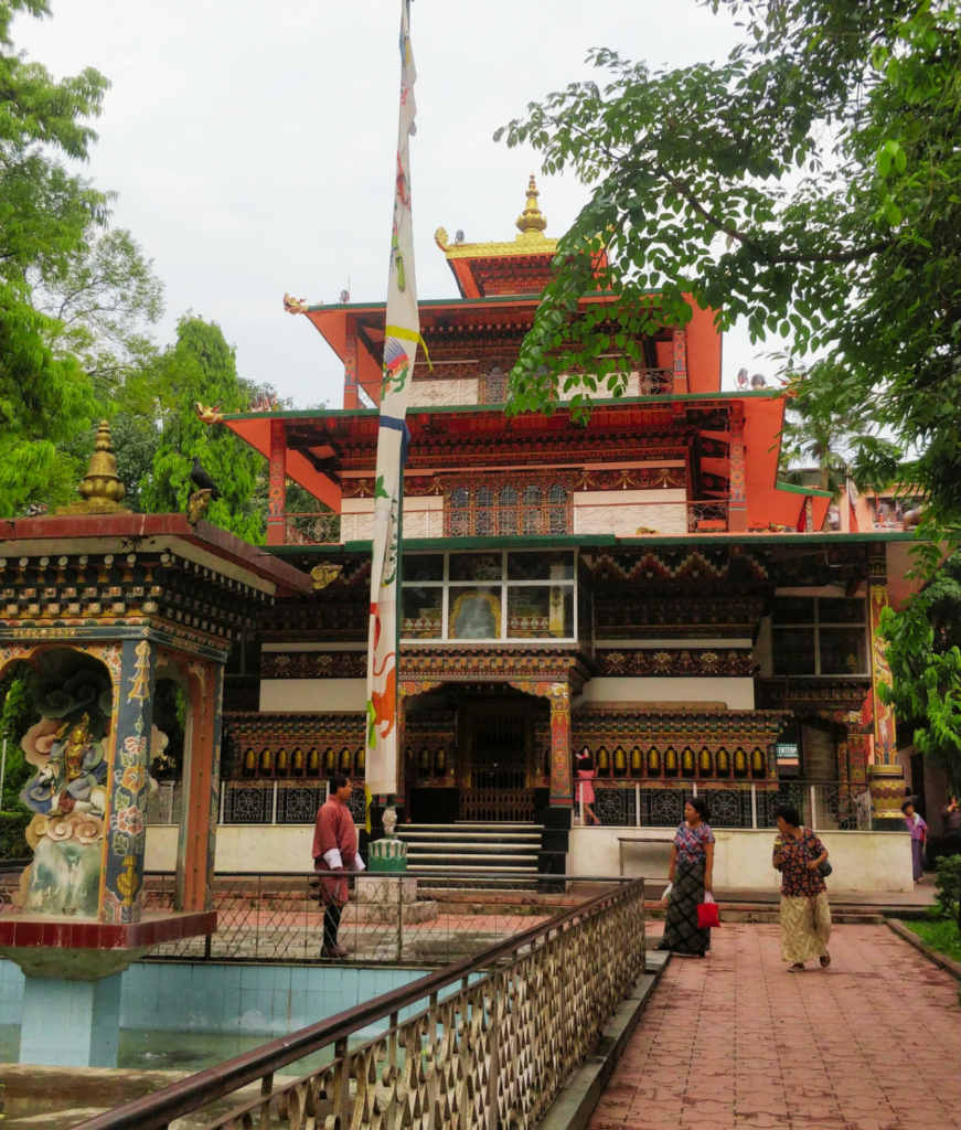 Image of a temple in Phuntsholing from Bhutan road trip