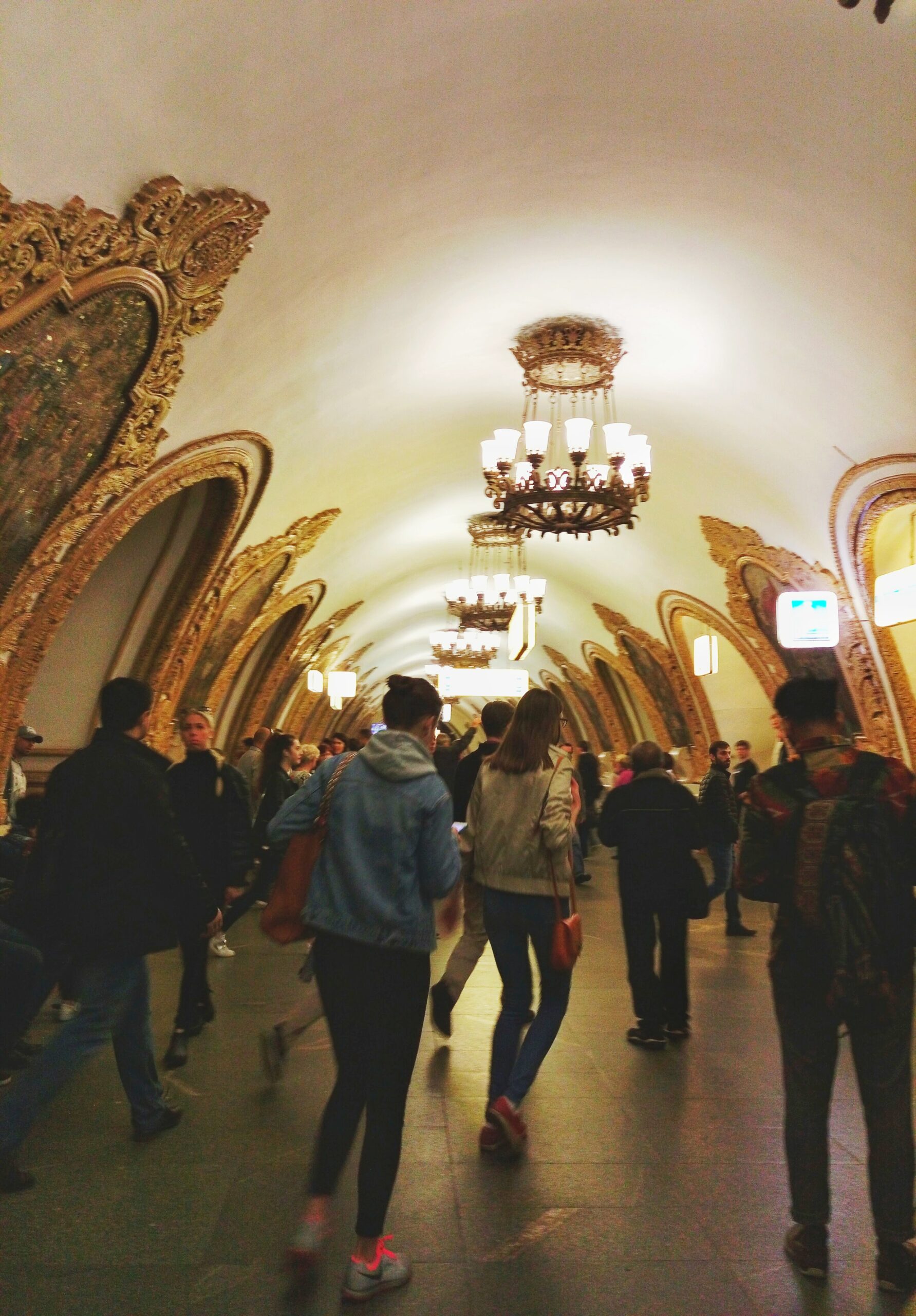 Kievskaya station from self-guided Moscow metro tour. 
