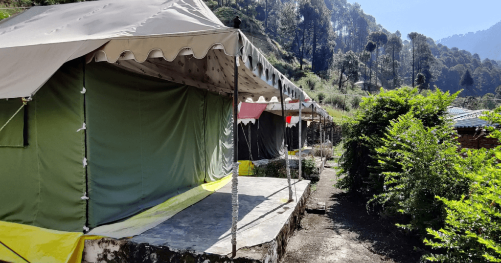 Tents at Camp Nirvana.