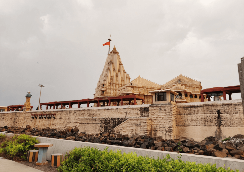 Diu travel guide- Side view of Somnath temple 