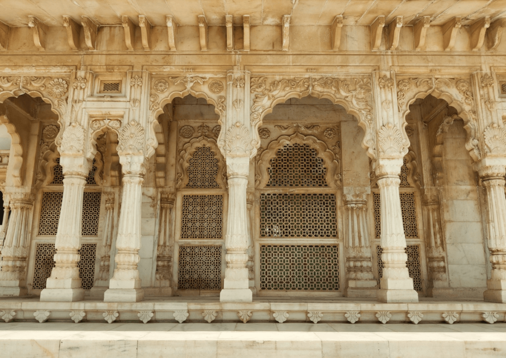 Marvel at the delicate and detailed jali work at Jaswant Thada during your 24 hours in Jodhpur.