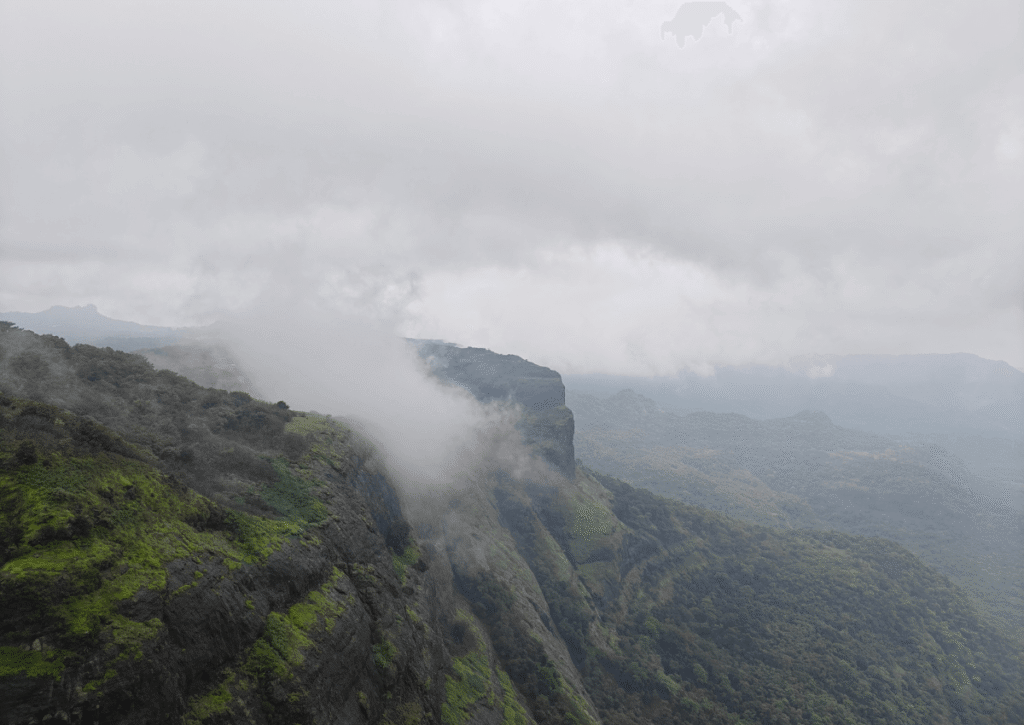 Clouds descending on mountain tops at Tiger Point.