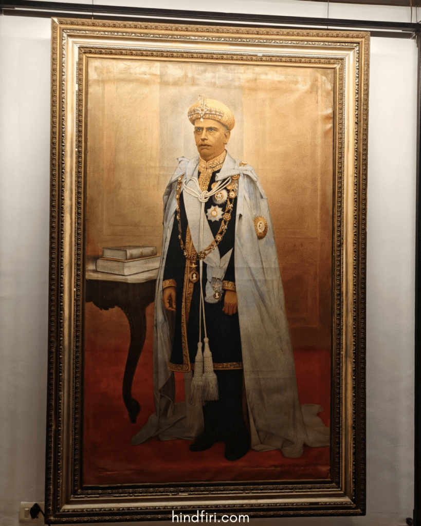 Potrait of one of the Kings of Cochin at Mattancherry Palace in Fort Kochi