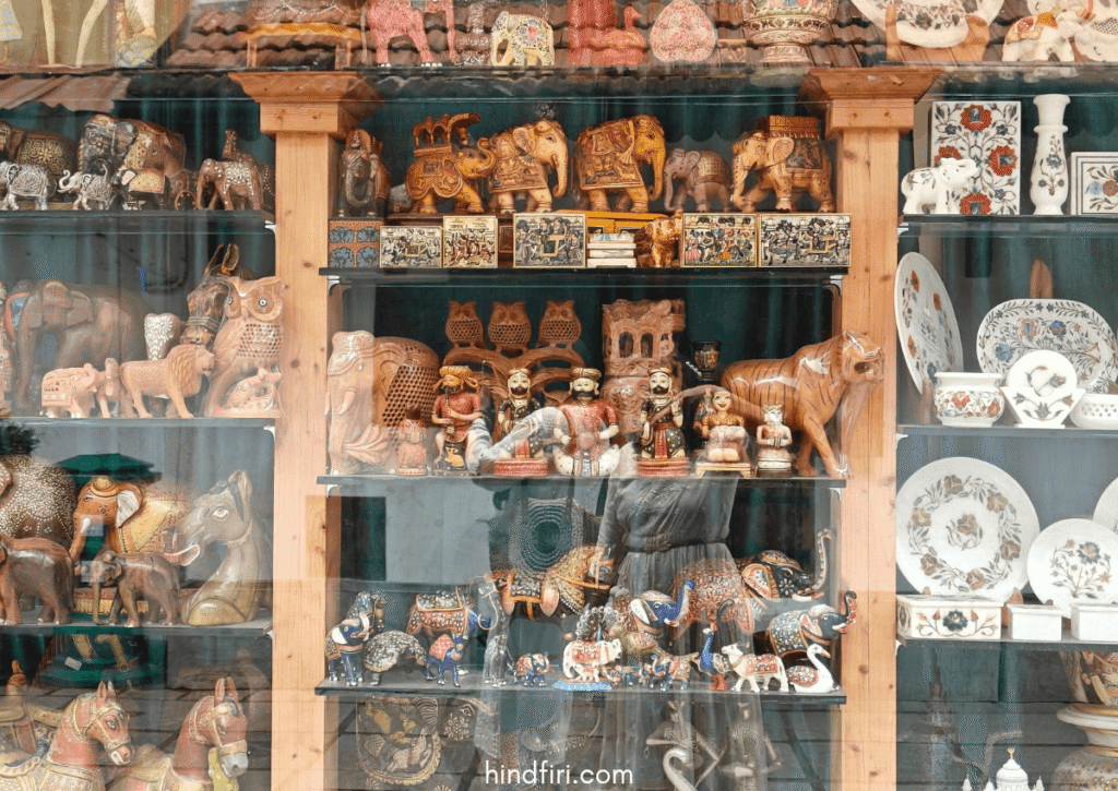 Souvenirs in a display window 
Fort Kochi trip cost breakdown