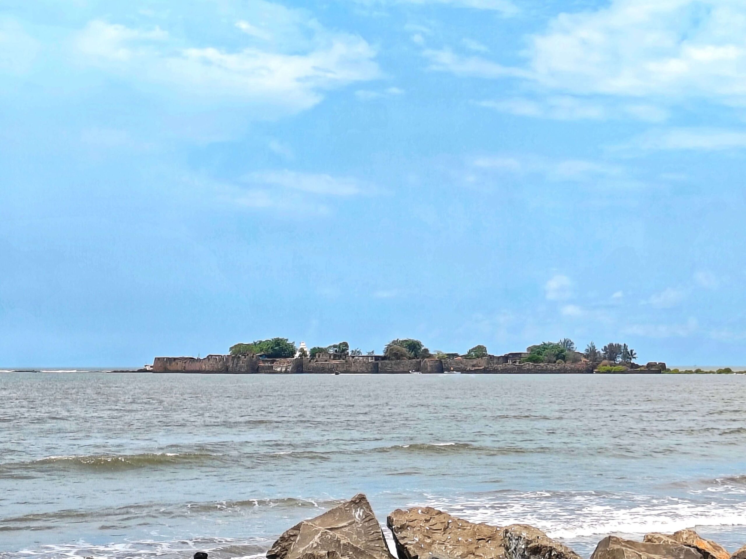 Kolaba Fort as seen from Alibaug Beach.
Alibaug travel guide