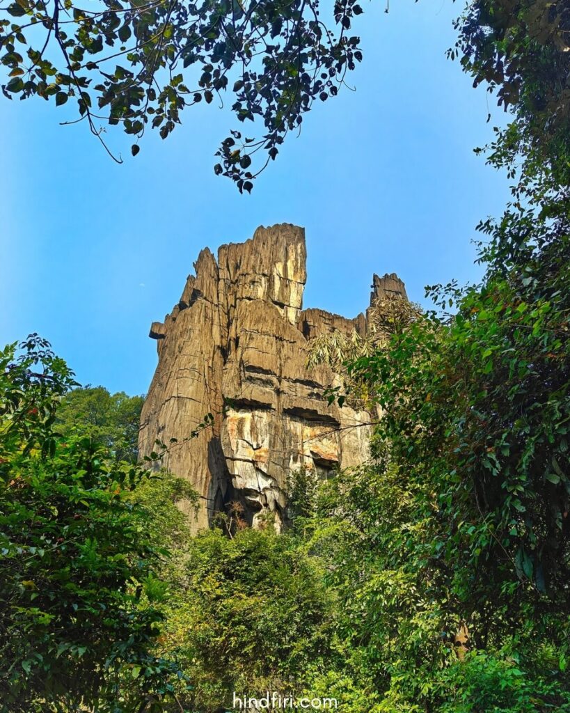 The mohini shikhara of Yana Caves are a day trip from Udupi.